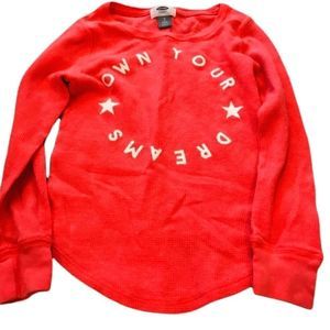 Girl's Kids Old Navy Long Sleeve Waffle Thermal Shirt Size 6-7